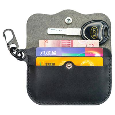 两针一线潮流挂绳卡包零钱收纳包