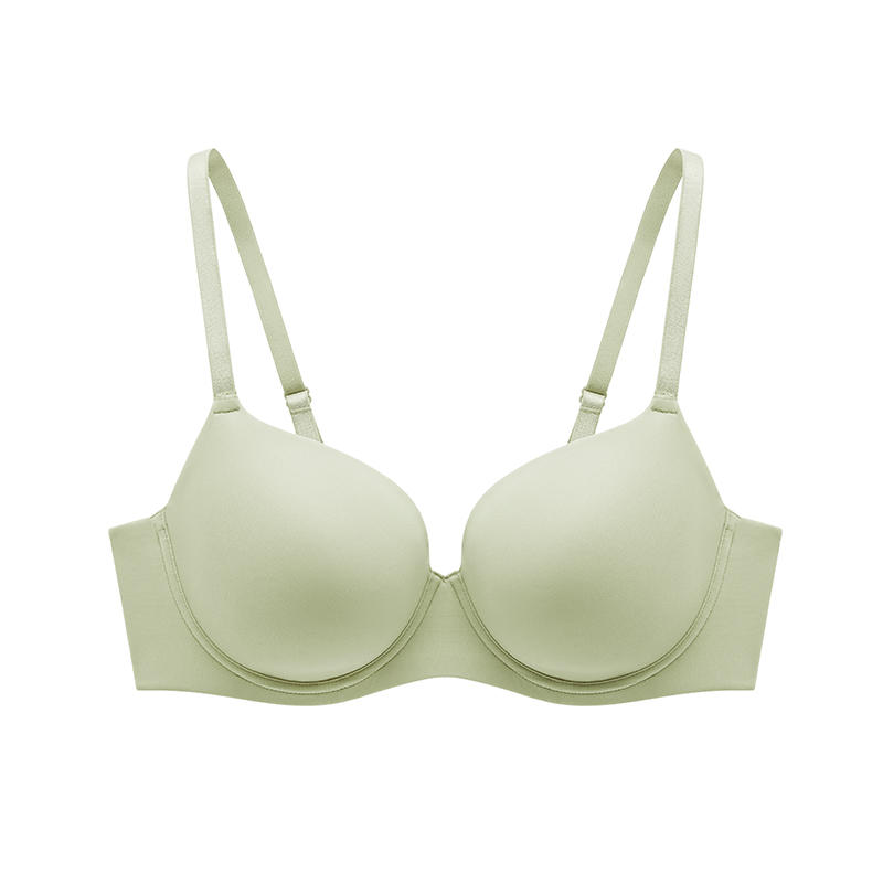 【小青提】遐无痕内衣女薄款新光面上托侧推全罩杯大胸显小文胸