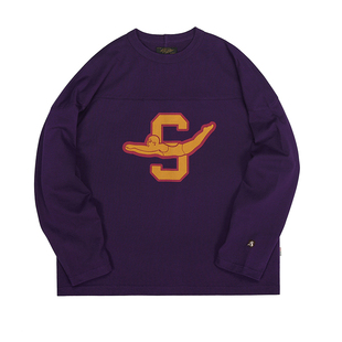 Secondorder SS23 Football T-shirts 重磅复古廓形橄榄球长袖T恤