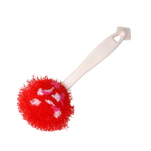 日本进口球形锅刷无死角锅碟碗刷短柄钢丝球电饭煲清洗刷不伤涂层