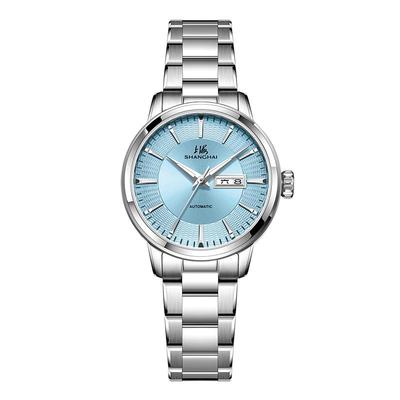 上海手表女款自动机械表蒂芙尼蓝精致小圆表新款女士腕表SH3113