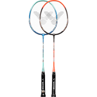 2支装VICTOR威克多胜利羽毛球拍室内外对打双拍新手入门碳素9500