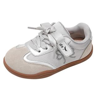 红蜻蜓女童鞋子儿童运动德训板鞋2026新款宝宝大童小女孩加绒红色