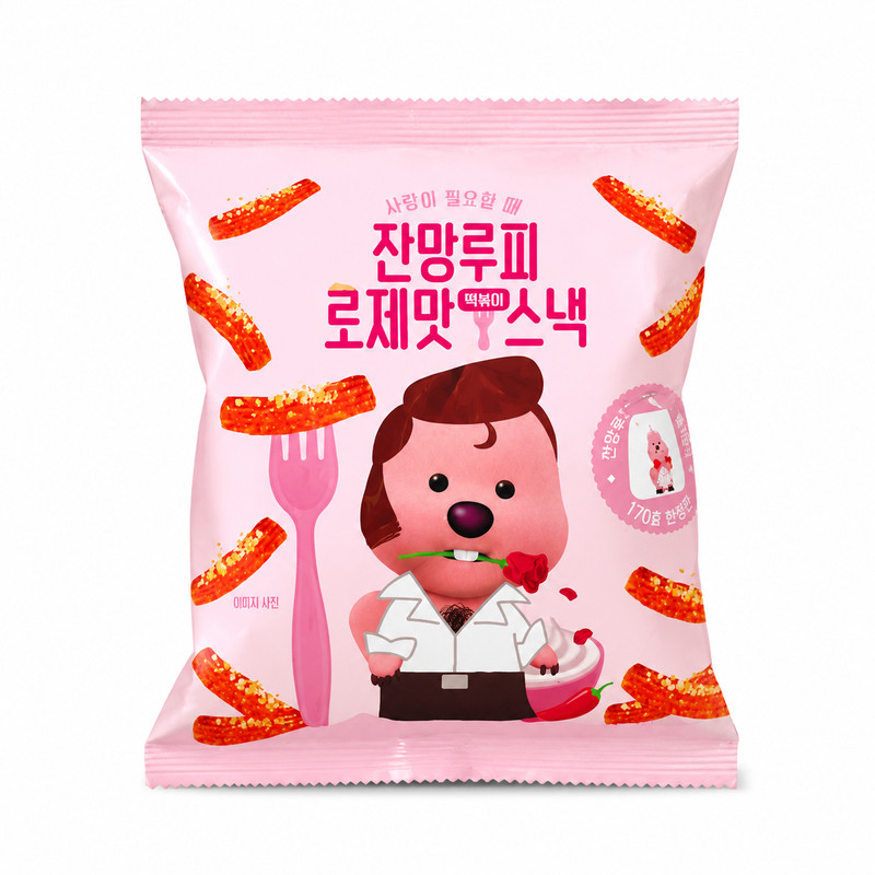 韩国啵乐乐辣奶油芝士年糕脆