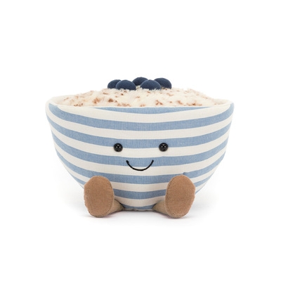 英国Jellycat趣味燕麦碗毛绒玩具安抚玩偶柔软公仔娃娃生日礼物