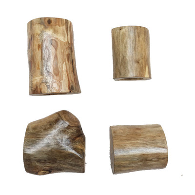 民宿装饰自然创意实木卧房LED