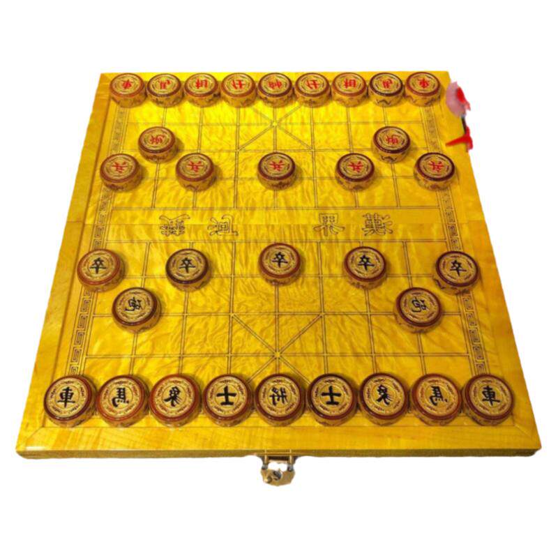 正宗金丝楠木棋盘四川小叶桢楠象棋镀金雕刻工艺中国象棋学生礼品