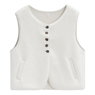 IEF/爱依服【微胖】马甲女时髦洋气外套2025秋新款外穿小香风马夹