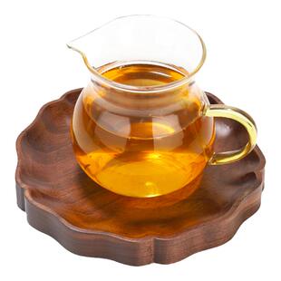 茶道实木壶承黑胡桃木干泡台底座茶杯垫养壶紫砂茶壶垫咖啡托架子