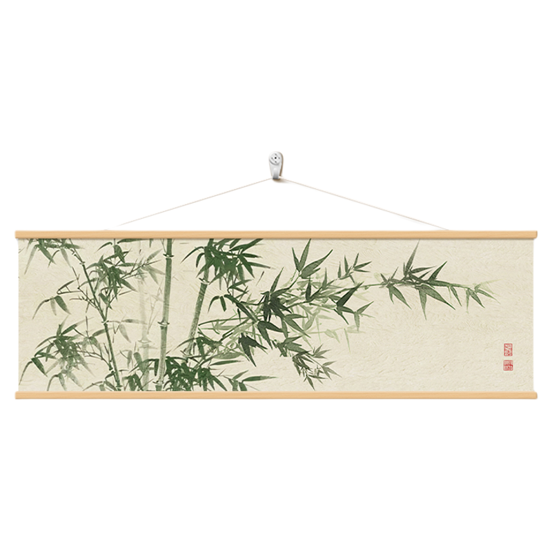 竹子挂画2026新款客厅茶室装饰画