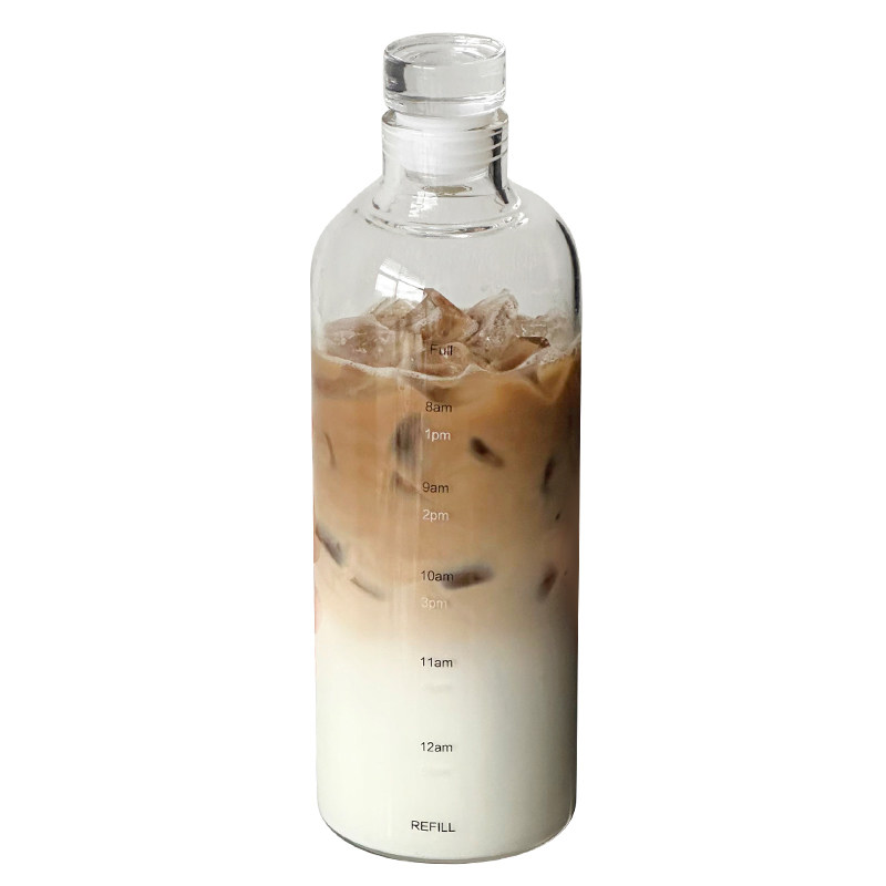 高颜刻度水杯牛奶杯饮料杯果汁杯