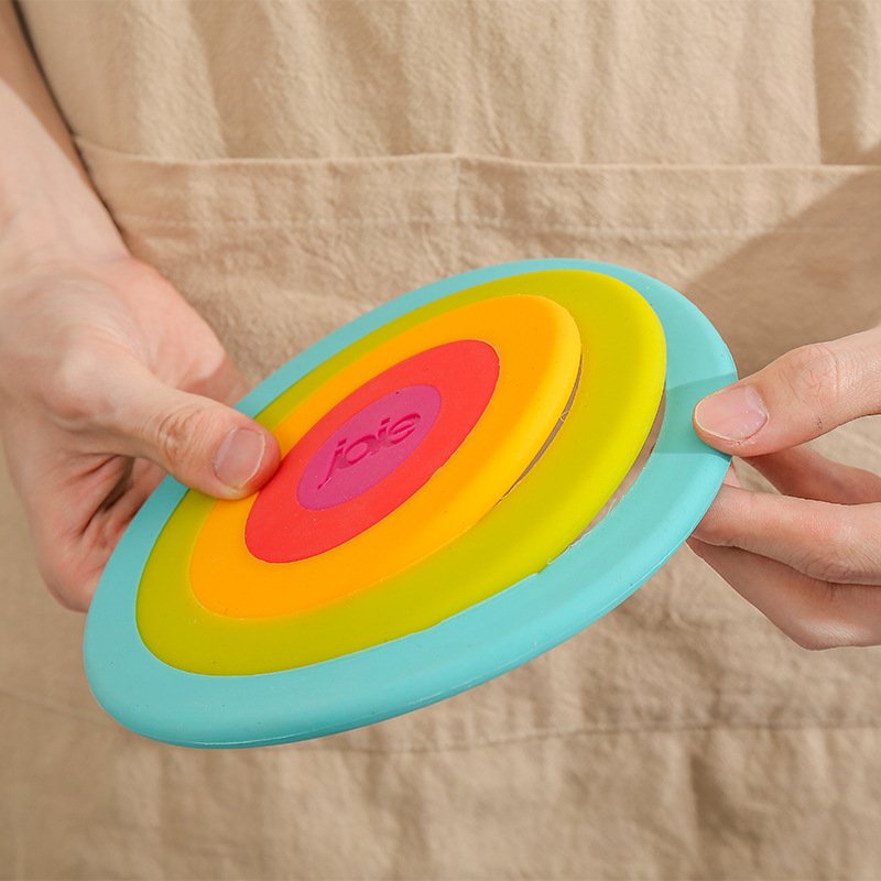 批发彩虹硅胶隔热锅垫五合一家用防烫耐高温可拆分餐垫杯垫碗垫