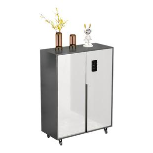 可移动鞋柜家用门口楼道外带锁密码带轮子的鞋柜万向轮走廊电梯口