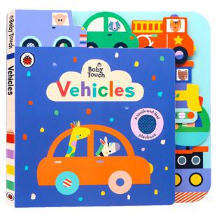 小瓢虫交通工具触摸书错层书Ladybird Baby Touch Vehicles  英文原版绘本 大开本纸板触摸书撕不烂0-3岁宝宝多元认知开拓思维