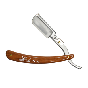 美发刮胡刀手动剃须刀理发店老式剃刀削发刀美容修眉刀架送刀片