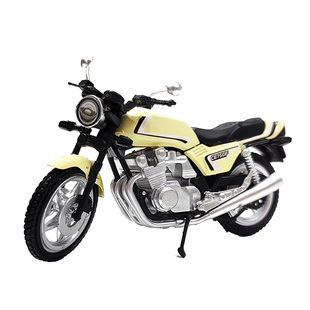 正版4D拼装1/24本田雅马哈80年代摩托车模型仿真复古街车玩具摆件