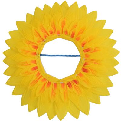 太阳花露脸开幕式入场向日葵头套
