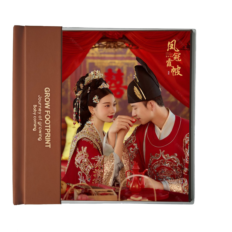 婚纱照相册定制结婚照写真制作精修入册影楼高端照片书本纪念册