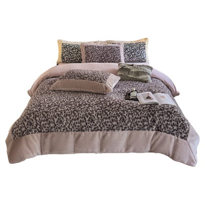 秋冬高端轻奢水貂绒四件套加厚牛奶绒双面加绒保暖被套床单高级感