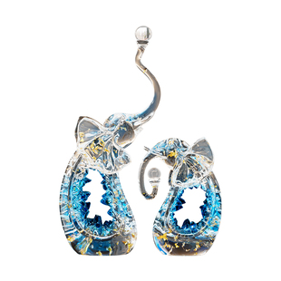 大象摆件客厅玄关电视酒柜展示办公室装饰轻奢高级感乔迁新居礼物