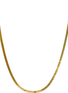 925纯银镀白金彩项链玫瑰金项链