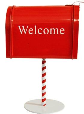 复古前台门口红色桌面酒柜摆件