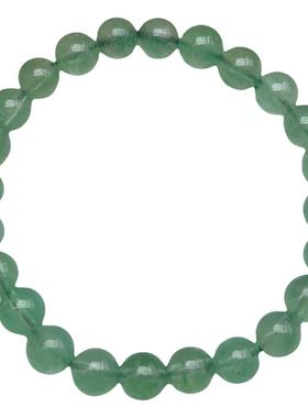 天然星光绿草莓晶手链