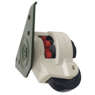 水平调节支撑型脚轮三角板福马轮60FT80FT100FT铝型材一体复合轮