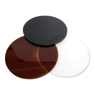 黑茶黄茶半透明圆形亚克力板透光有机玻璃led面板激光定制切割
