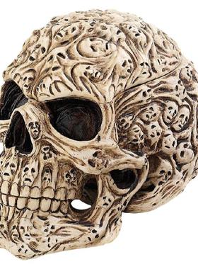 亡灵节神圣头骨装饰盒摆件