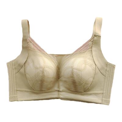 大胸蜂巢按摩无钢圈收副乳文胸
