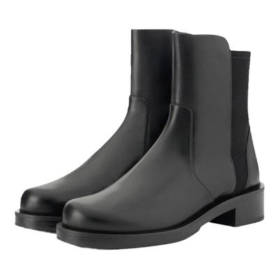 SW秋冬新款粗跟短靴切尔西