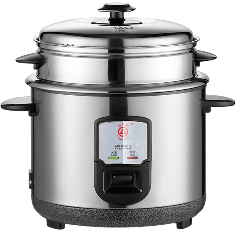 三角牌316L不锈钢电饭锅老式小型蒸煮3到4-6人电饭煲家用官方正品