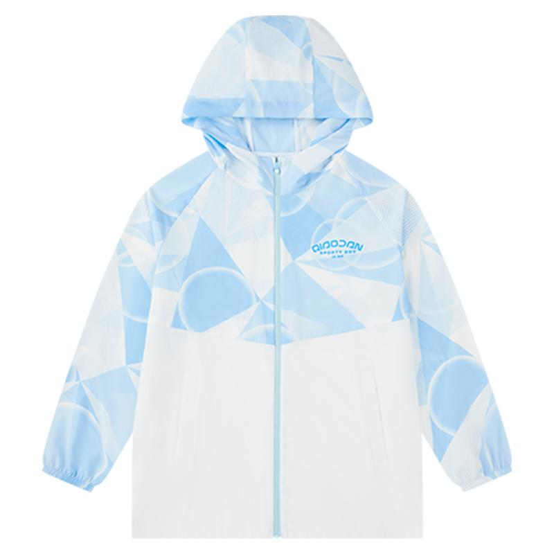 乔丹童装男童防晒衣儿童皮肤衣2025夏季新款中大童防紫外线薄外套