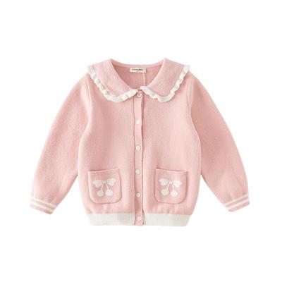 戴维贝拉女童中大童毛衣开衫