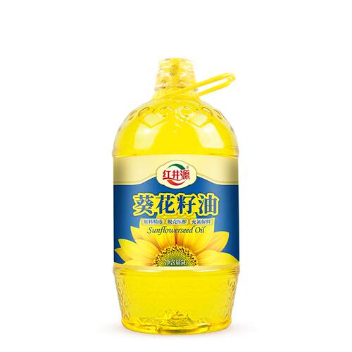 红井源压榨一级葵花籽油5L食用油家庭用油 物理压榨 桶装油