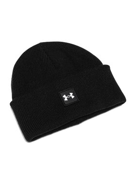Under Armour Logo标贴 绒线帽 男款 黑色