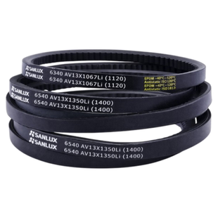 三力士齿形三角带AV13X550-2200Li汽车皮带工业农机耐高温传动带