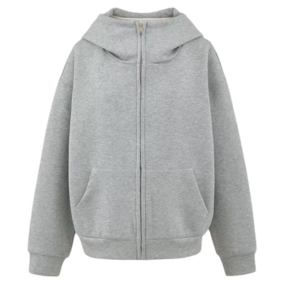 Lovedeath会穿N次的灰色连帽外套