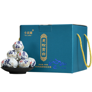 甜柔蜜香云南白茶寿眉倚邦曼松大叶种古树普洱生茶迷你小龙珠500g