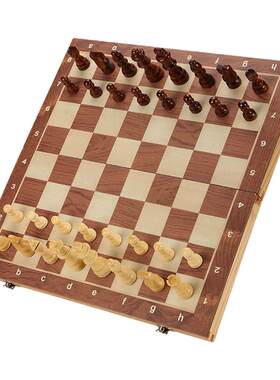 文牛国际象棋折叠便携木棋盘