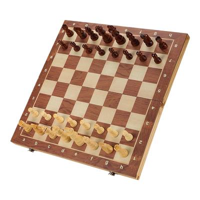 文牛国际象棋折叠便携木棋盘