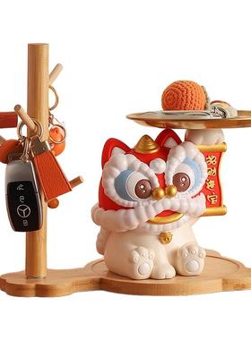 中式新春醒狮摆件新年礼物