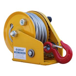 手动绞盘双向自锁式手摇卷扬牵引葫芦小型家用绞车起重机升降吊机