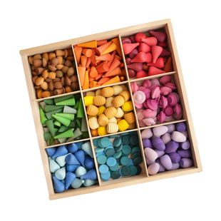 REGGIO瑞吉欧华德福蒙氏积木幼儿园感官玩具开放性材料蒙氏早教