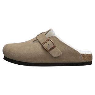 JEEP男鞋冬季加绒勃肯鞋男冬外穿半拖2025新款棉拖鞋男生毛绒棉拖