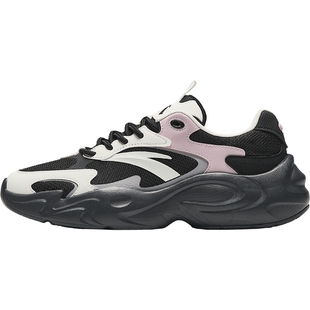 安踏行风复古撞色休闲鞋女夏季百搭潮流运动鞋厚底增高老爹鞋子女