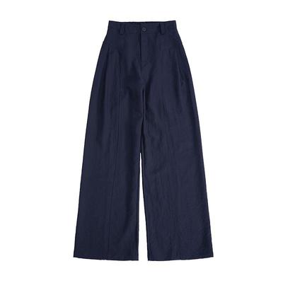 冰丝亚麻山本西装裤女夏季薄款