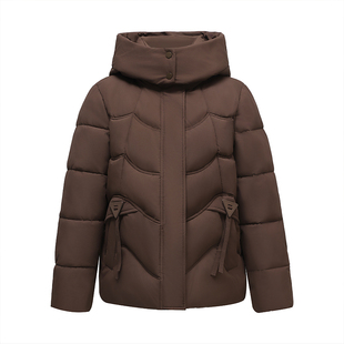 啄木鸟妈妈短款棉服2025新款冬季洋气小个子加厚棉袄保暖棉衣外套