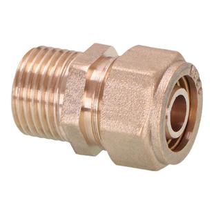 1620铝塑管接头6分铜内外丝直接三通弯头太阳能暖气片地暖管配件